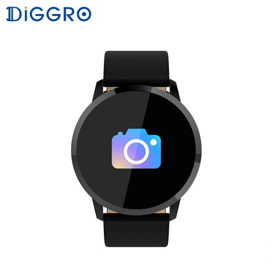 Diggro Q8 Waterproof OLED Bluetooth Fitness Smart Watch Stainless Steel Wearable Device Smartwatch Wristwatch Men Women Tracker