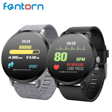 Fentorn V11 Smart watch IP67 waterproof Tempered glass Activity Fitness tracker Heart rate Blood Pressure Men women smartwatch