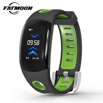 FATMOON DM11 Smart Bracelet 0.96'' OLED 3D UI Fitness Heart Rate Tracker Media Message Display Women Men Sports Smart Wristband